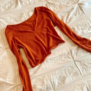 Long sleeve crop top